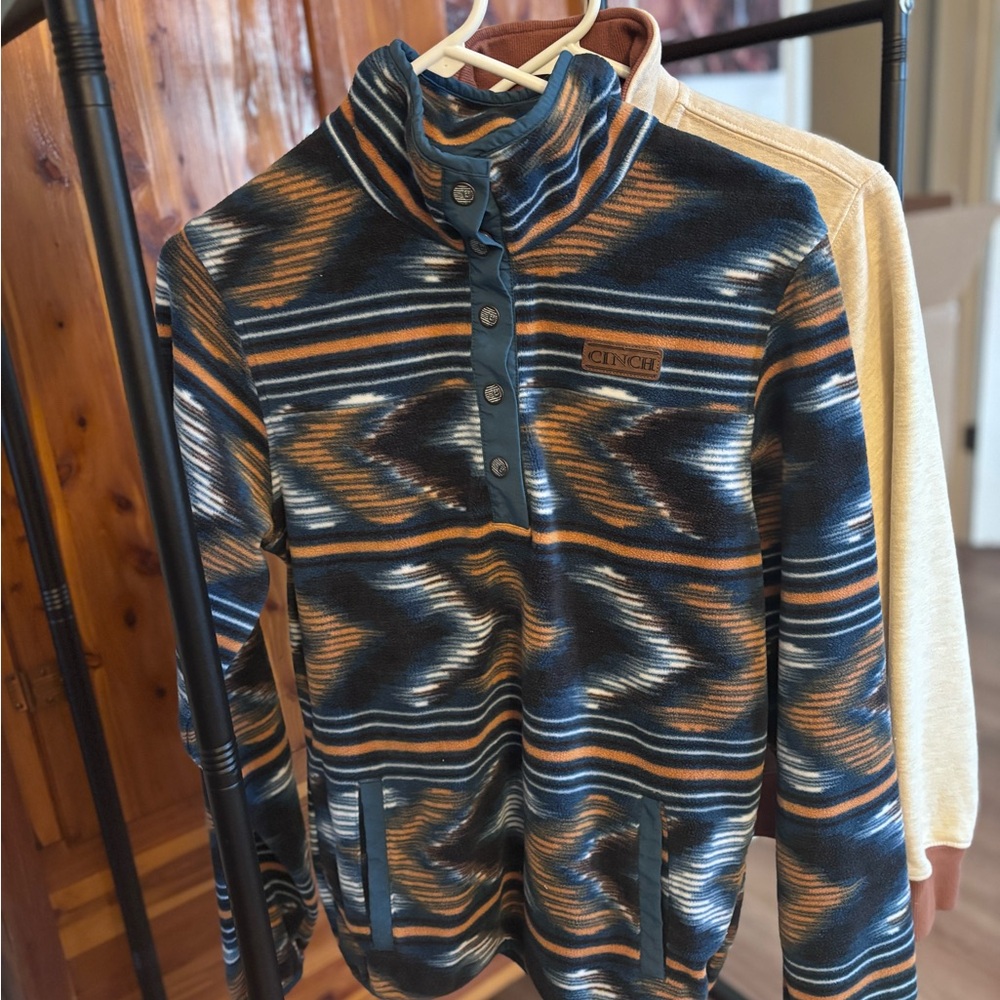 Cinch Multicolor Striped Pullover - image 1